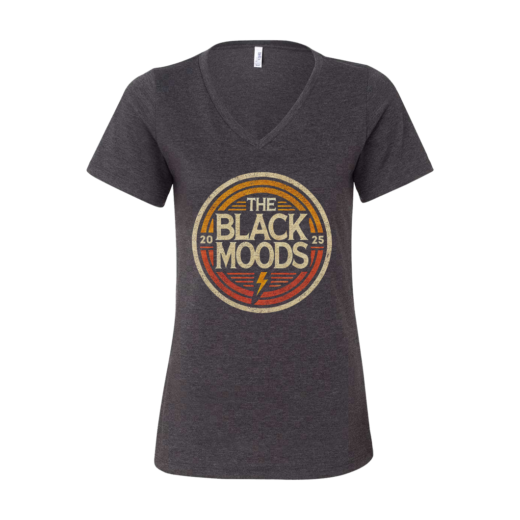 Vintage Circle Logo Ladies V-Neck Tee